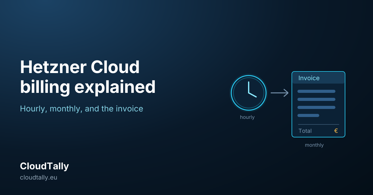 Hetzner Cloud billing explained: hourly, monthly, and the invoice ...